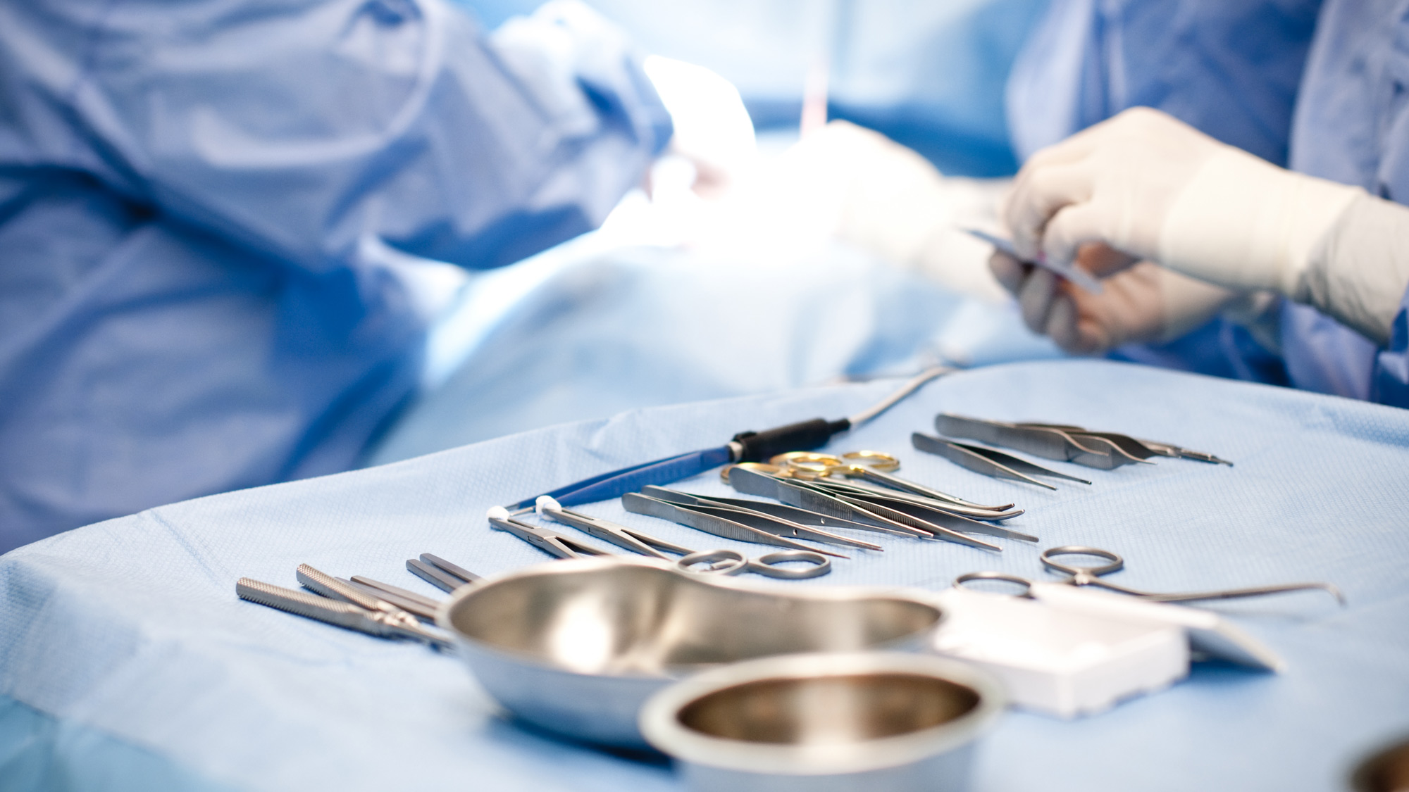 Operationsinstrumente während einer Operation