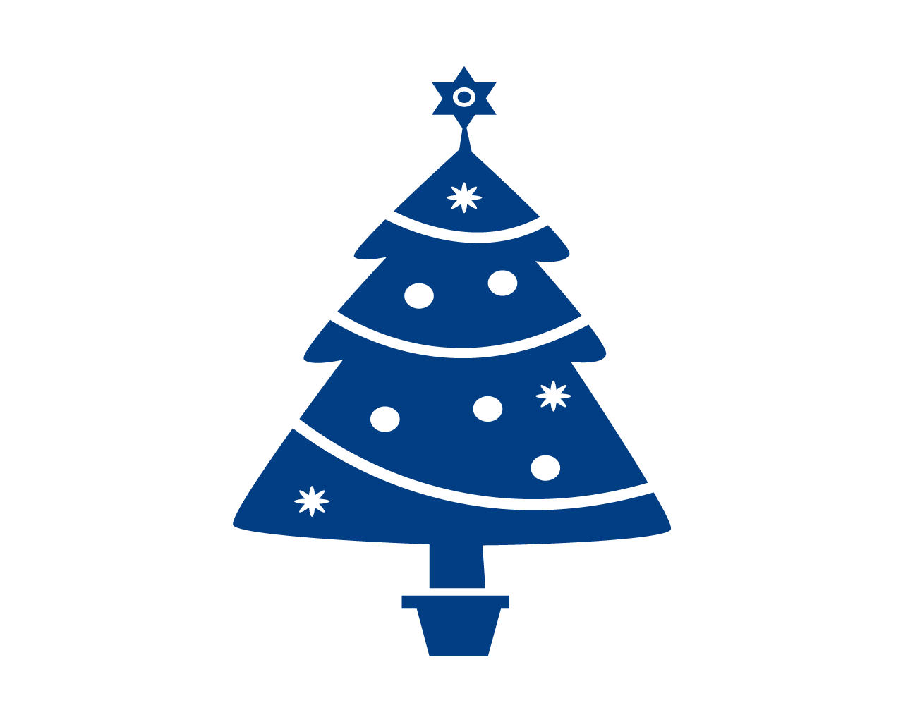 Icon Weihnachtsbaum in MVZ-Blau