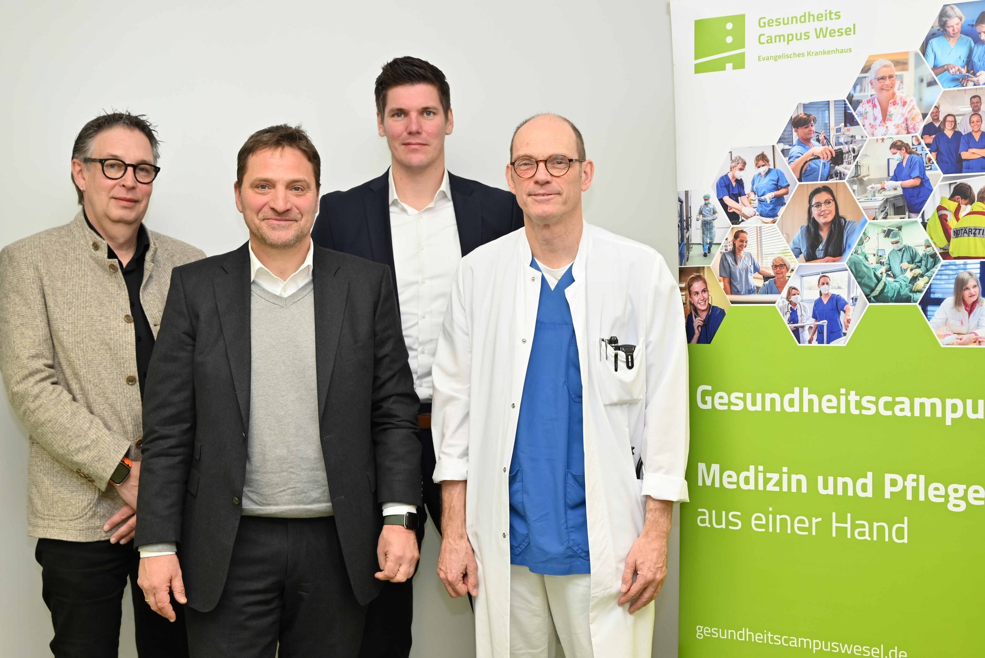 Gesundheitscampus Wesel - Teilnehmer der Jahrespressekonferenz 2025